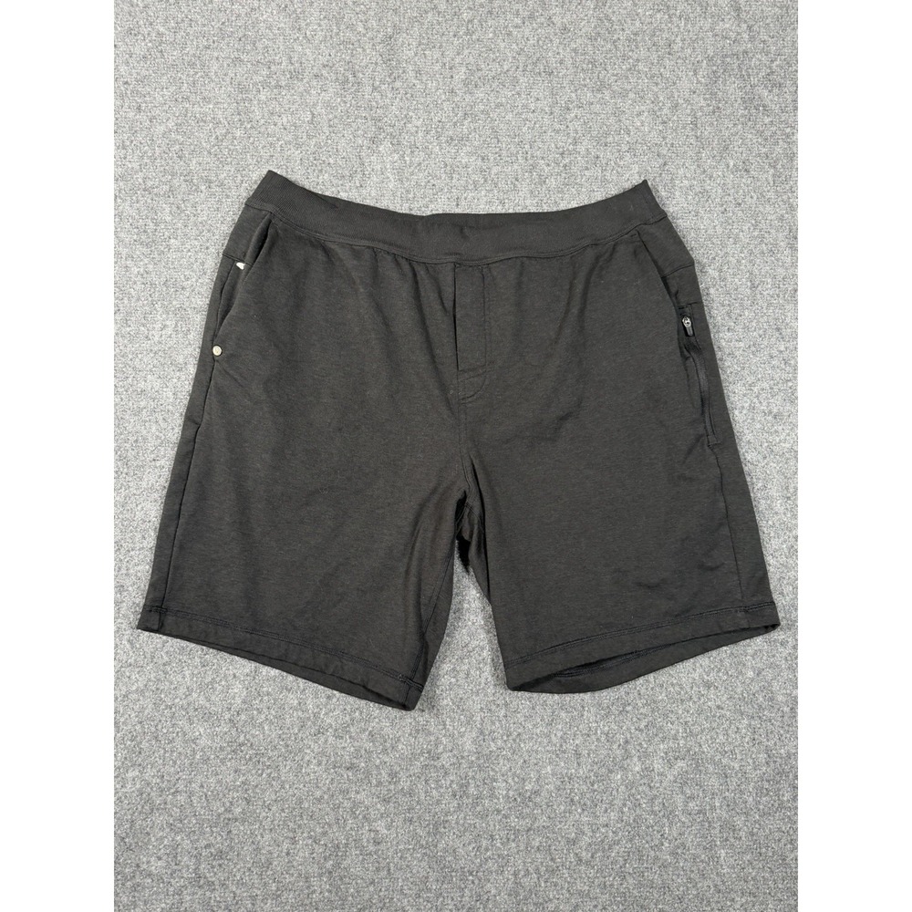 Vuori Coronado Shorts Mens L Gray Performance Knit Athletic Yoga Running V3061